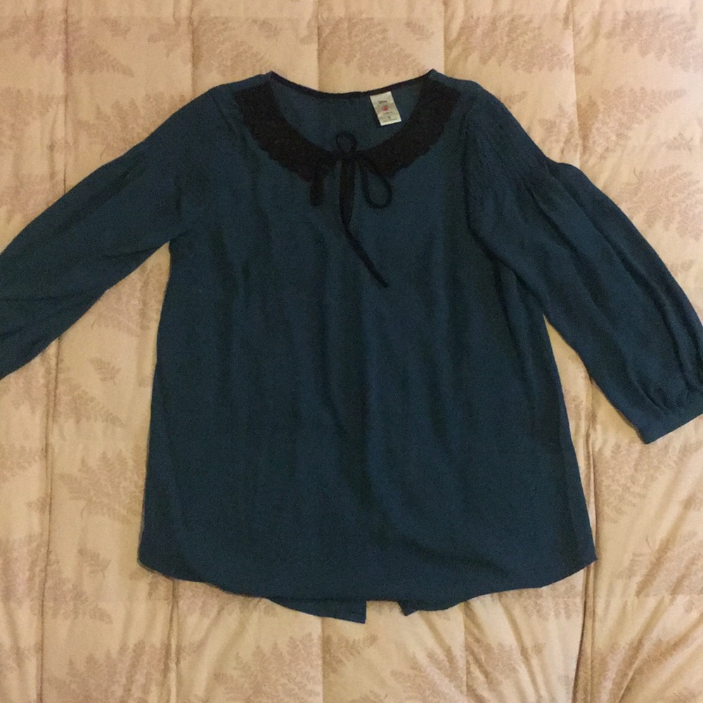 Lauren Conrad Disney Collection Teal Blouse